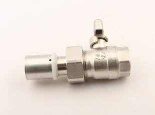 佛山日丰铝塑管配件全铜镀镍F5-2025*3/4F-DN20活接球阀（T手柄）