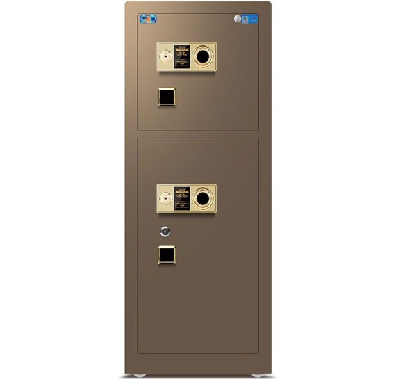 虎牌机械锁保险柜CSP(3C)认证150双门咖啡金 宏瑞系列机械密码锁