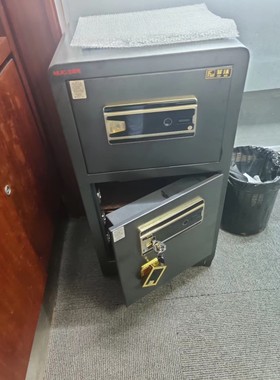 菲沃保险箱双门指纹密码锁FEIWO保险柜全钢夹万
