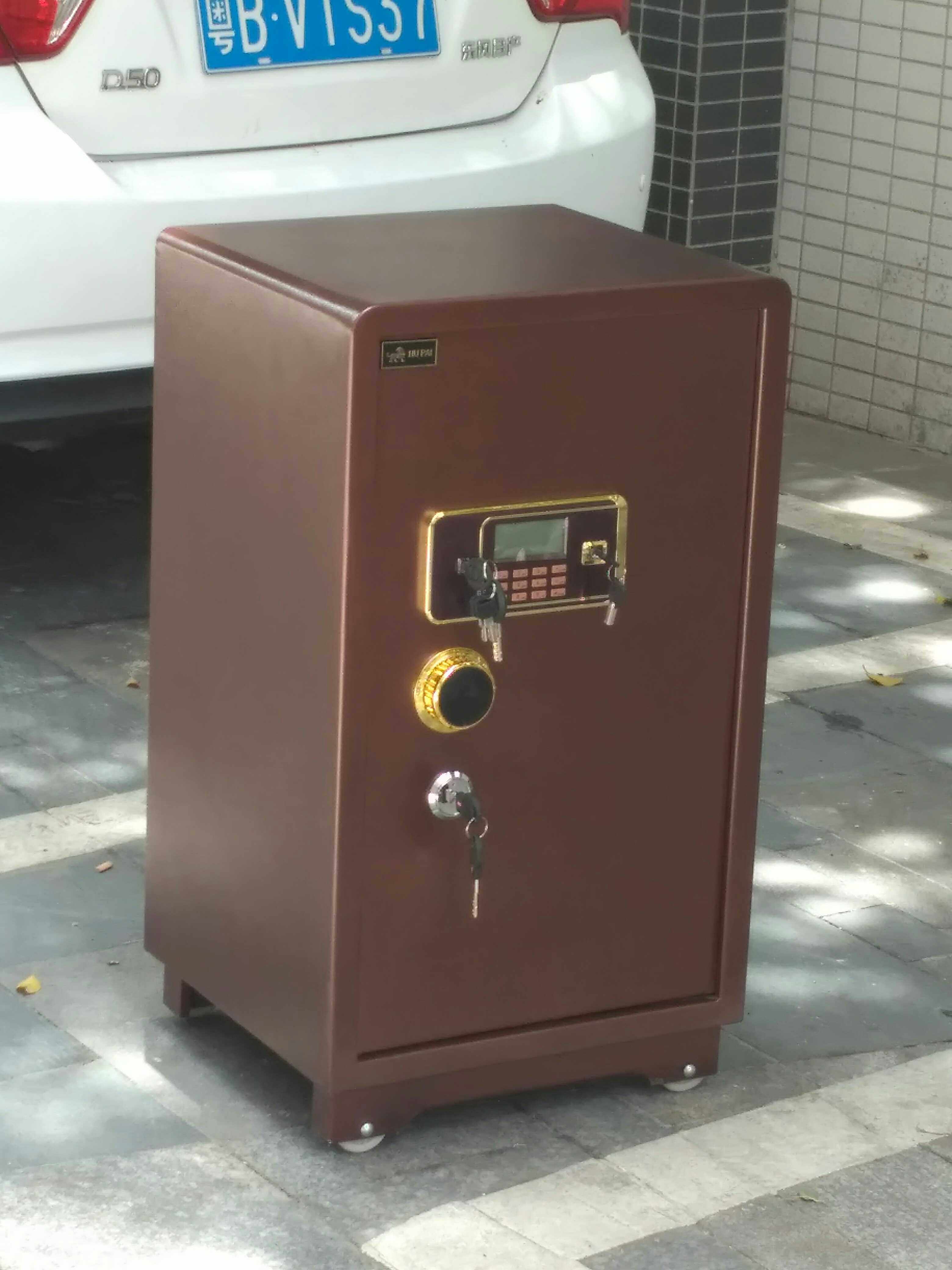 双锁密码保险柜,三重防盗,正品虎牌保险箱,高度80公分