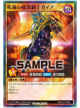 游戏王RD 疾风之暗黑骑士 盖亚 SR/SER 5th1-jp089【布鲁斯卡牌】