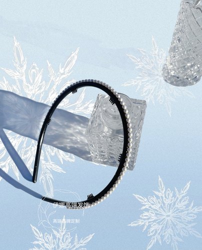 明星同款亚力山大新品雪豆发箍高端时尚简约气质优雅细头箍叠戴