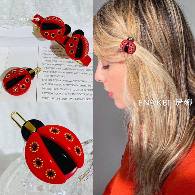 新品七星瓢虫仙发夹仙女