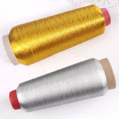 金属线电脑绣线极细红diy手工十字秀美甲亮金冰丝苏秀单股机器银