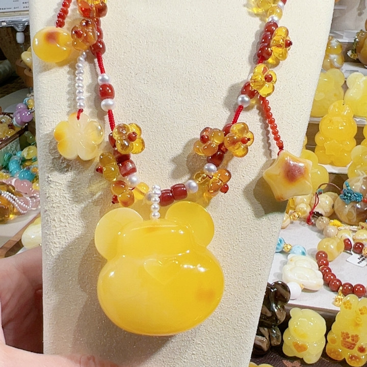 美娇娇蜜蜡南红项链,珠宝/钻石/翡翠,手饰,淘宝优惠券,粉丝福利购,淘宝优惠卷