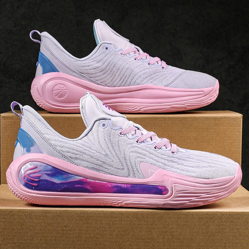 运动三叶草新款男女篮球鞋时尚全明星战靴网布面中学生训练鞋透气