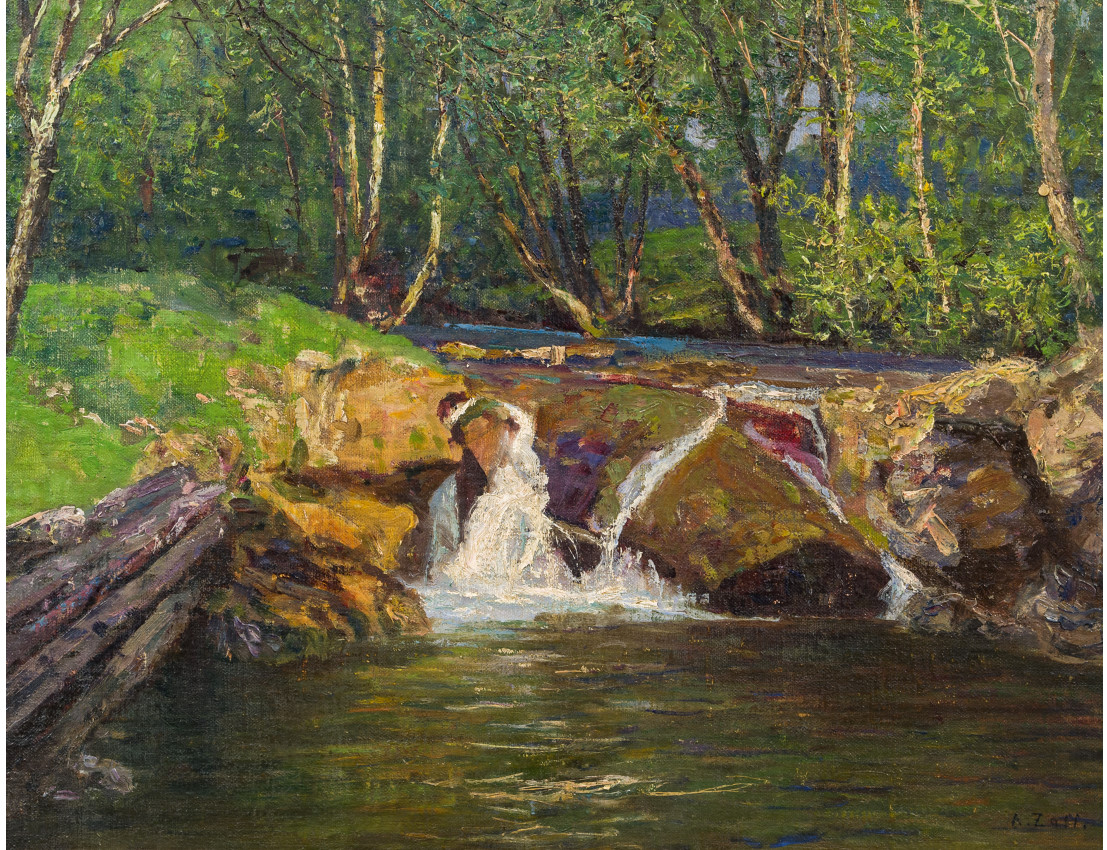阿尔弗雷德·佐夫alfred zoff 风景油画高清大图装饰画芯临摹素材