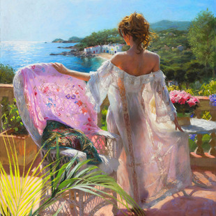 38幅136M维森特罗梅罗雷东多色粉画高清大图集西班牙当代绘画素材