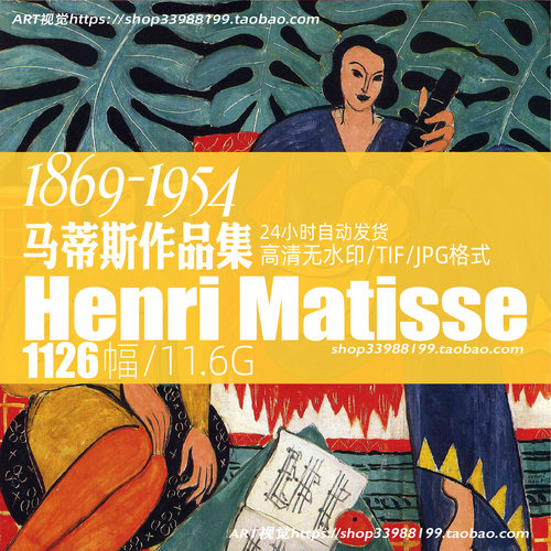 亨利·马蒂斯Henri Matisse高清油画图片野兽派色彩大师抽象装饰