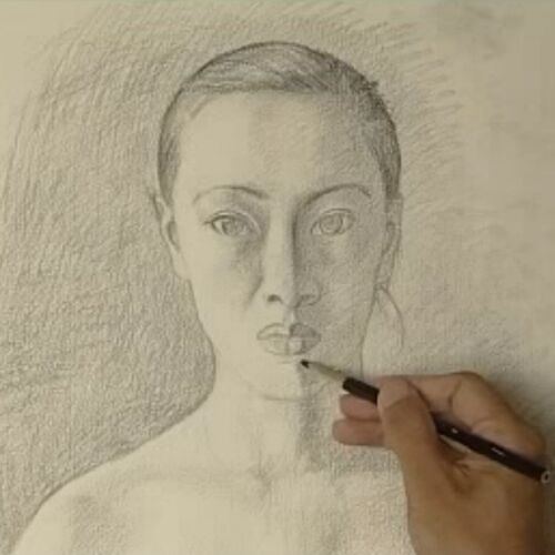 中央美院人体素描教学视频教程 朝戈绘画学画基础讲座 网盘素材