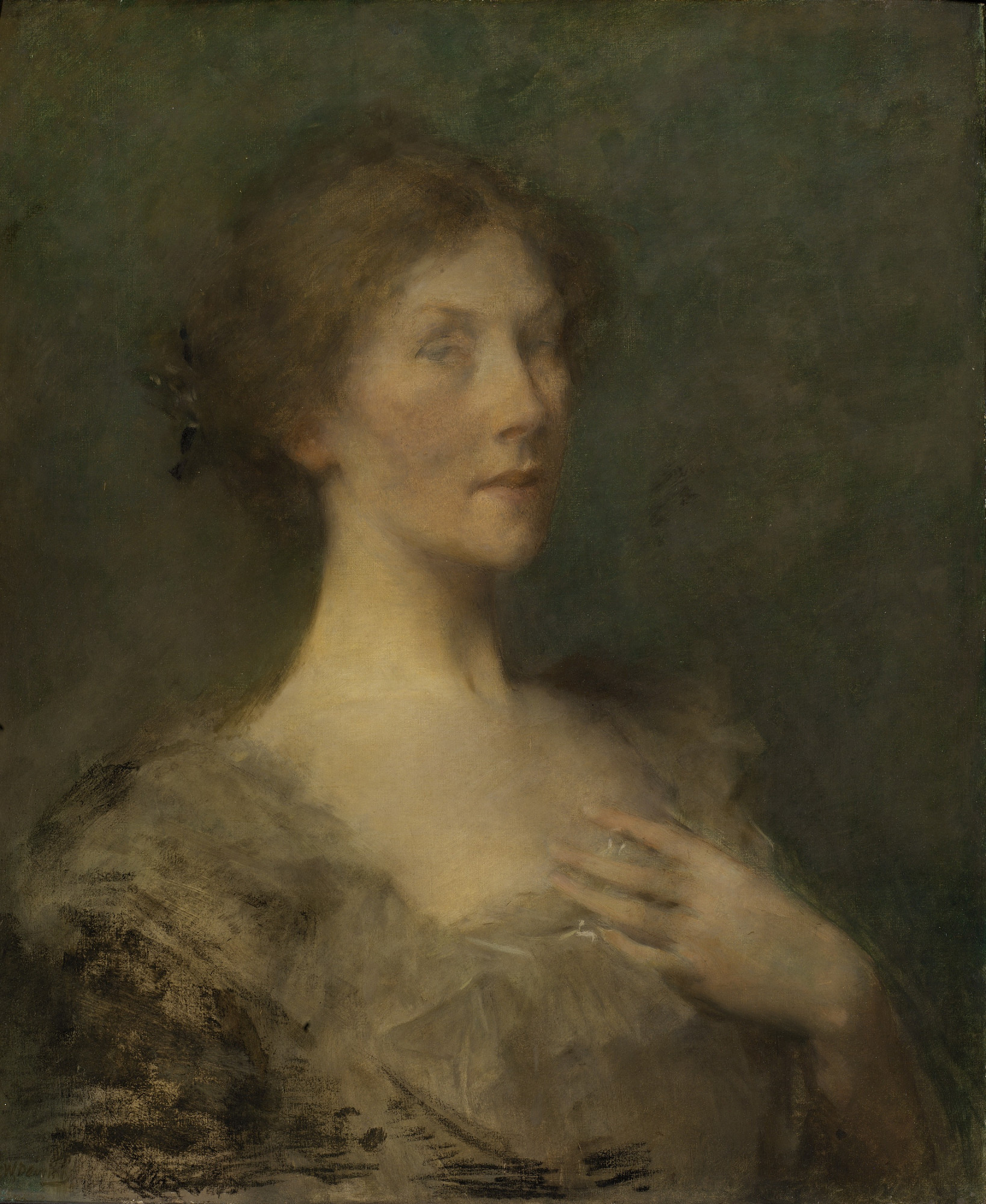 托马斯·德温Thomas Wilmer Dewing油画作品高清图集 JPG大图素材