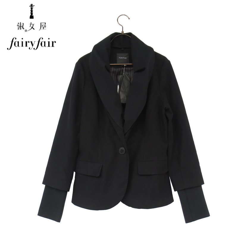 双层领短外套FAIRYFAIR全棉通勤