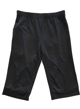 FAIRYFAIR专柜正品深紫色弹力打底裤皮筋腰单裤女式中裤