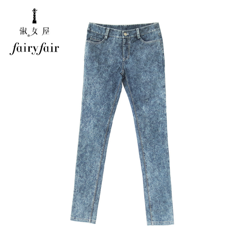 春秋装小脚修身弹力牛仔裤长裤