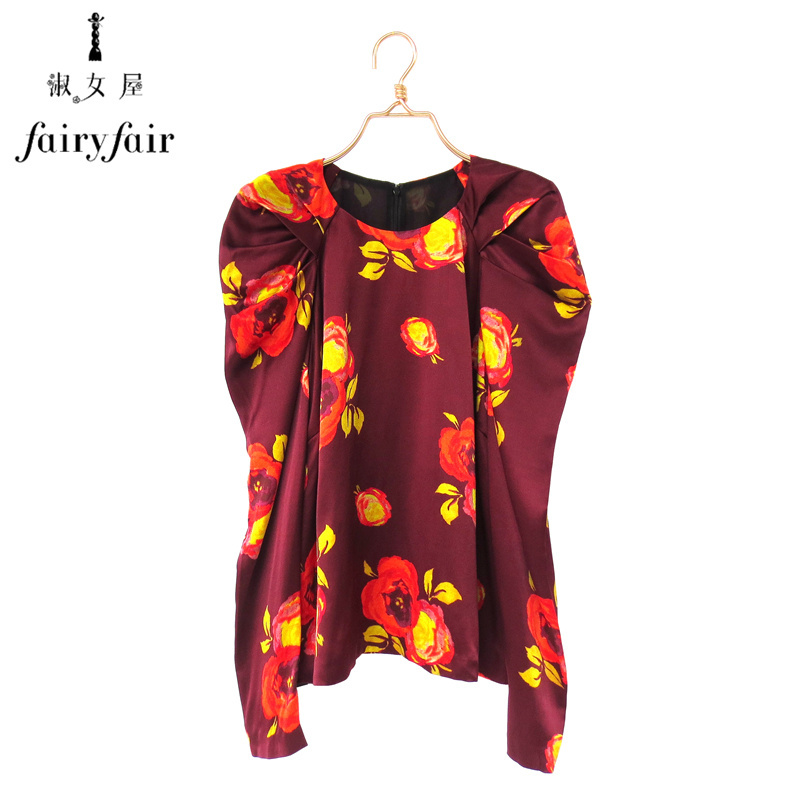 长袖真丝衬衫FAIRYFAIR桑蚕丝