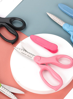 日本国誉KOKUYO左右手带保护套HS270可爱学生儿童剪刀不锈家用