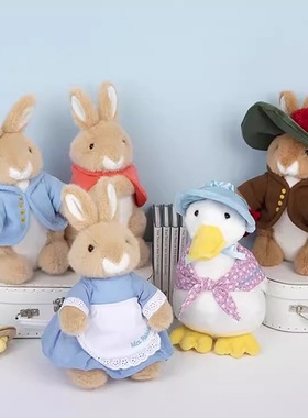 英国peter rabbit 正版比得兔玩偶可爱兔子毛绒玩具柔软安抚玩偶
