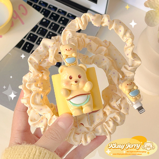 适用 苹果数据线保护套17充电器头15promax手机防折断iPhone16