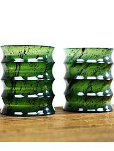 甘肃酒泉夜光杯/2只大号竹节杯+礼盒/酒具/茶具产地加工实体销售