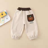 宝宝裤 春秋儿童卡通束脚卫裤 子男童春装 婴儿休闲长裤 2026新款 春季