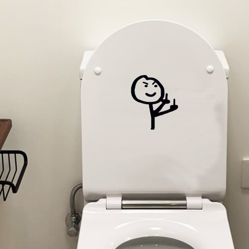 搞怪请男士坐着小便 请掀马桶圈搞怪有趣的马桶盖防水装饰贴纸
