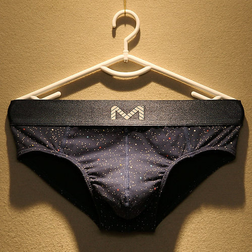 三角男士内裤男纯棉潮流个性透气圆点青年秋冬潮流运动三角短裤头