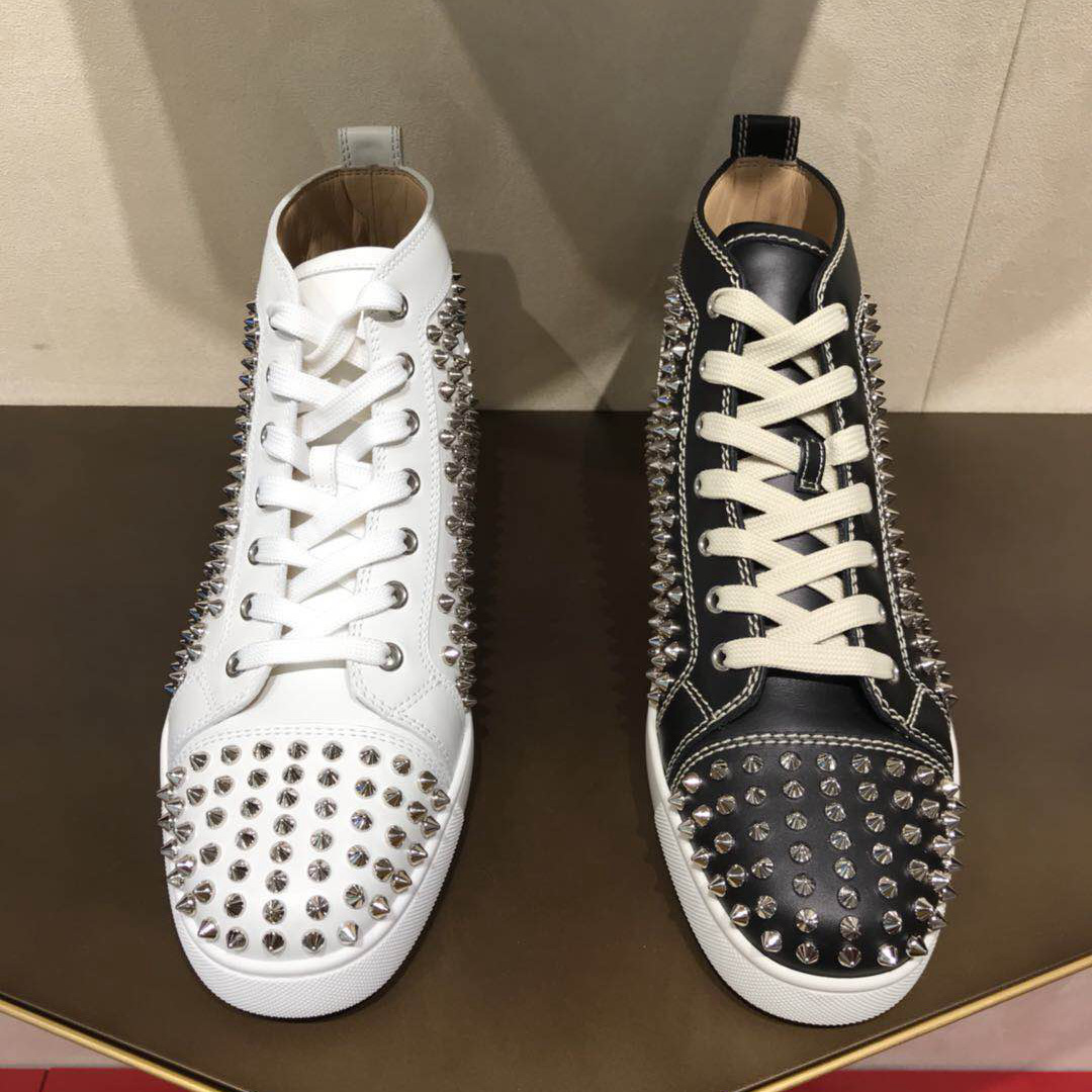 Christian Louboutin/CL/·¨¹ú´ú¹º/пîºÚ/°×ɫö¤ÄÐÊ¿¸ß°ïЬ