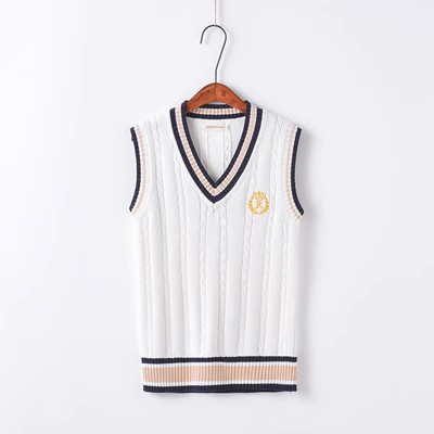 South Korea's authentic fashion golf clothing knitwear spring and autumn women's clothing jersey sweater vest golf vest