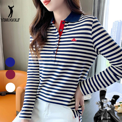 高尔夫长袖T恤时尚百搭上衣