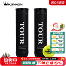 Kannon康龙网球冠群黑罐专业高弹耐打训练进阶球罐装 比赛球 桶装