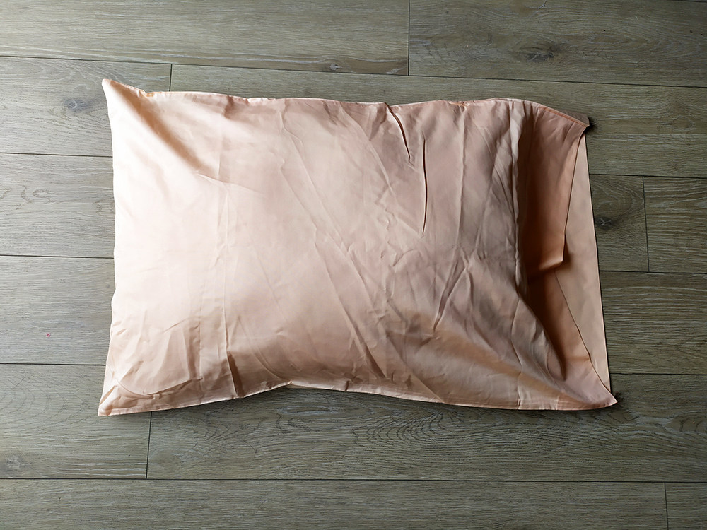 外贸全棉斜纹纯色枕套50*80一对