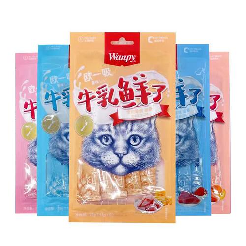 Wanpy顽皮欧一吸猫条宠物鲜封包