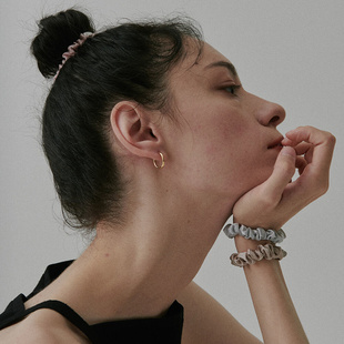 经典 简约高保色基础细素圈耳圈高级感极简百搭耳环金色耳钉 必入款