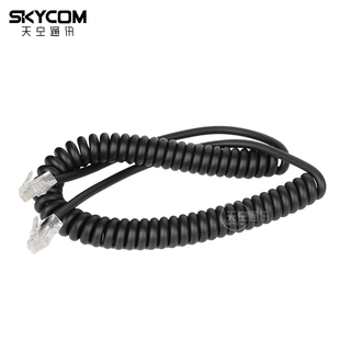 2720H 2820H 2730E 5100E车台 ICOM 8芯麦克风弹簧线手咪线