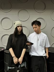 潮牌个性做旧男士短袖T恤落肩袖2026夏季新款重磅显瘦大码男体恤