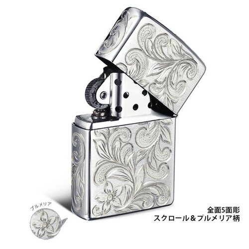 日本代购925银手工雕刻zippo