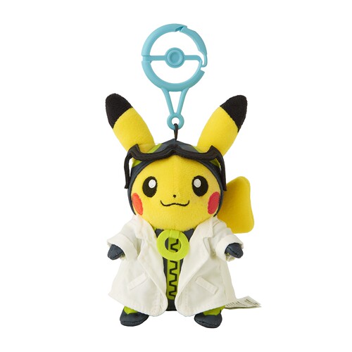 日本PC精灵宝可梦Pokémon GO 十周年博士助手皮卡丘毛绒玩具挂件