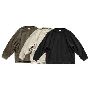 KAPITAL平田和宏秋冬余文乐同款摇粒绒保暖圆领卫衣男女款套头