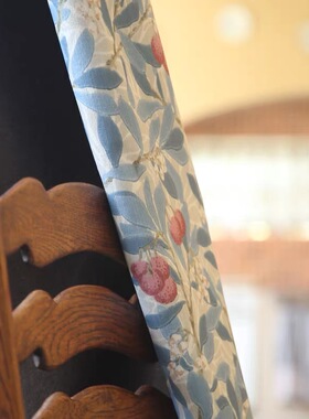 Puava普阿瓦  90%物理遮光复古田园美式涤棉窗帘定制卧室阳台客厅