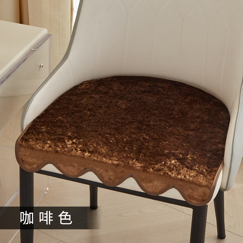 冬季波浪马蹄形简约轻奢风椅垫