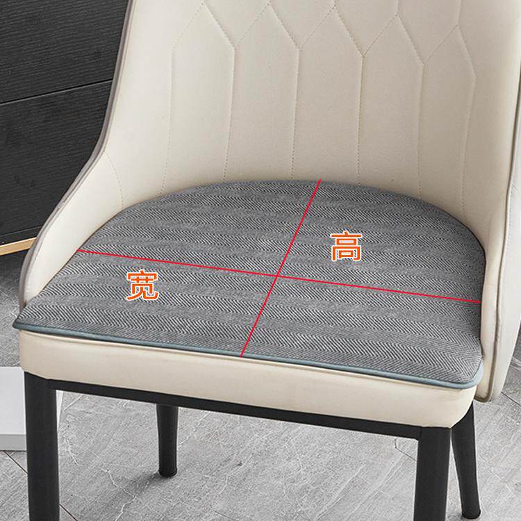 马蹄形防滑坐垫轻奢现代简约北欧四季款薄款餐椅垫凳U型梯形定制