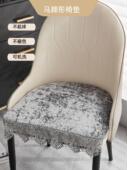 冬季 毛绒椅子垫防滑凳子坐垫马蹄形简约轻奢风家用餐椅座垫可定制