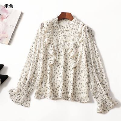 412098 秋中长款套头长袖衬衫