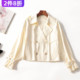 高级感外套风衣女士秋短款 246772超值精致女装 洋气秋季 翻领