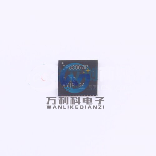 DP83867IRRGZR RGMII；GMII；MII以太网收发器VQFN-48-EP(7x7)封