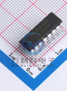 SN74LS151N(LX) 信号开关/编解码器/多路复用器 DIP-16封装 原装