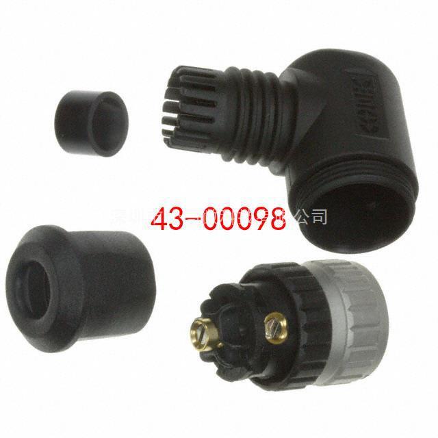 43-00098 [CONN PLUG 5POS INLINE SKT RA M12]
