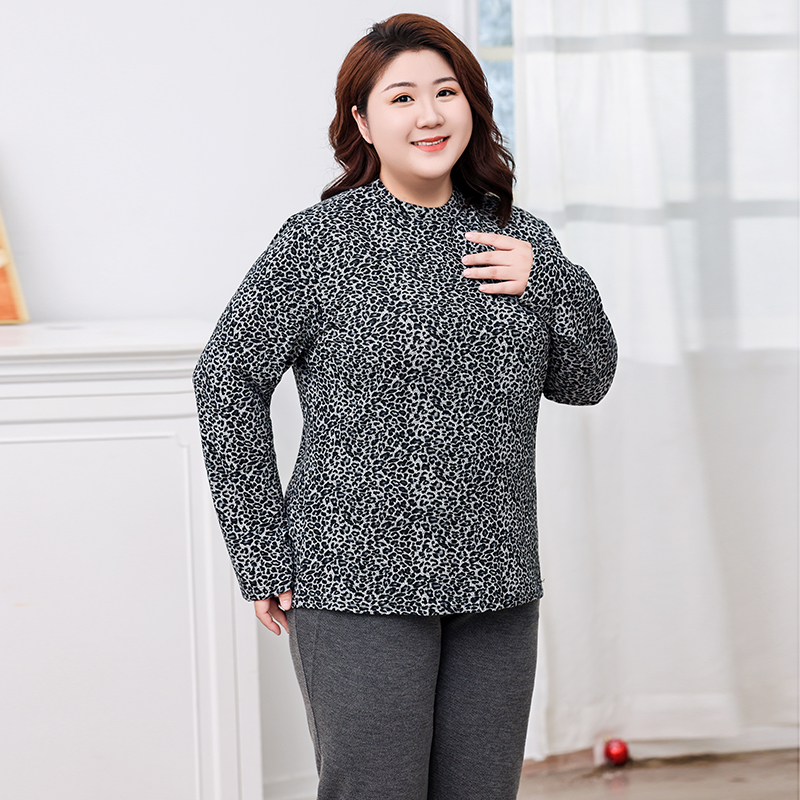 300斤可穿胖MM大码保暖内衣德绒发热内穿加厚打底内衣冬季上衣