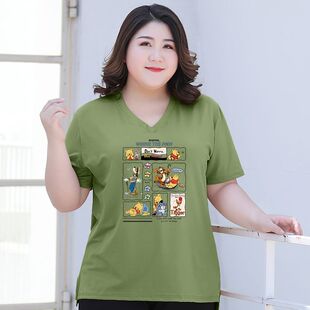 设计感小众短袖 半袖 t恤女夏装 宽松中长款 上衣服潮 韩版 胖MM大码