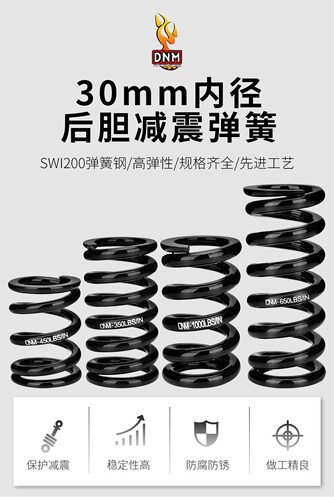 DNM DV22AR后胆弹簧 减震器 弹簧改装油簧避震器弹簧修补件